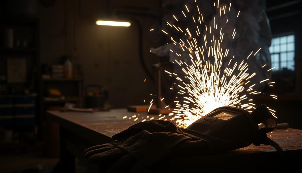welding sparks and slag hazards